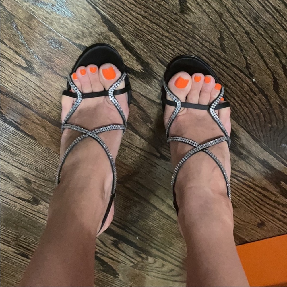 Dolce & Gabbana 💎🖤Silk Sandals - Picture 7 of 16